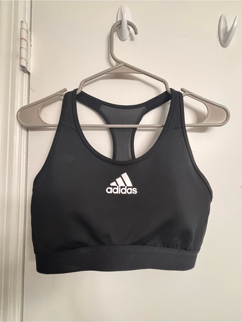 adidas Black Racerback Sports Bra
